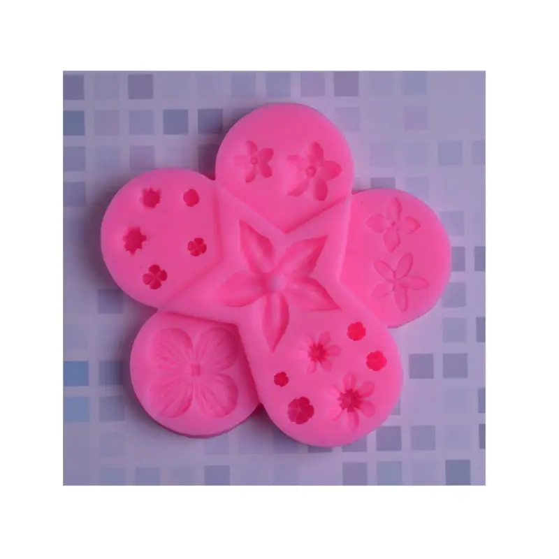 10,5x10,5x1 см DIY цветок кулон самодельный брелок формы для изготовления серег Смола корпус ювелирных изделий инструменты