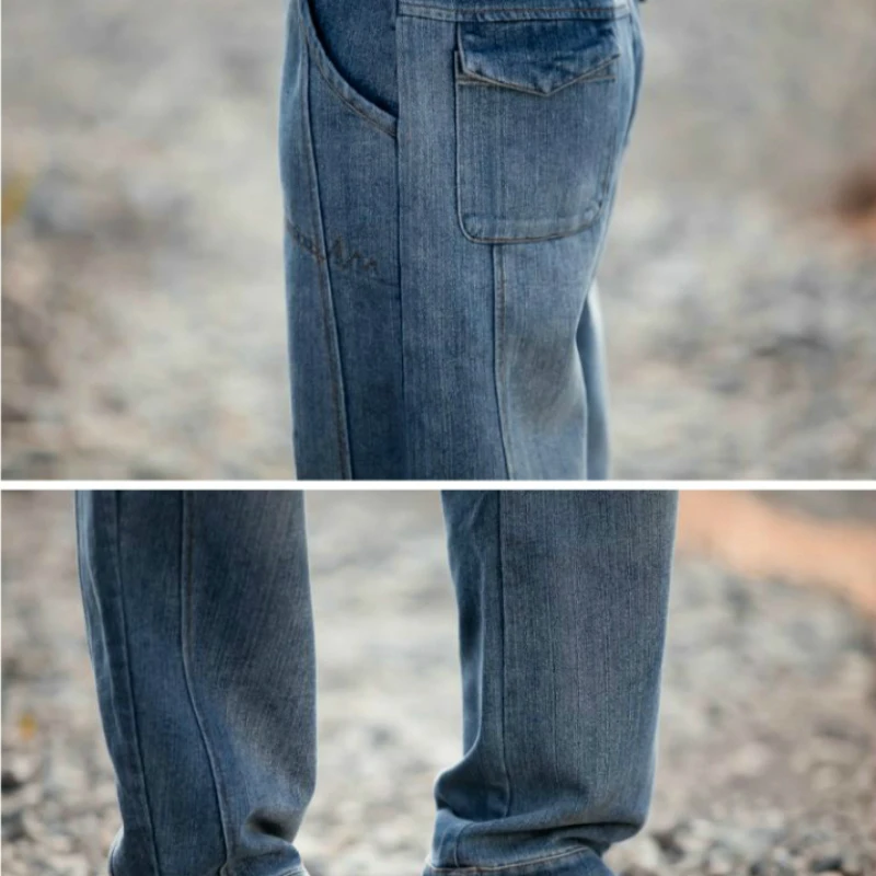 Boyfriend Jeans For Women Bleached Blue Mid Waist Loose Denim Mon Jeans Female Wide Leg Pants Trousers Vaqueros Mujer