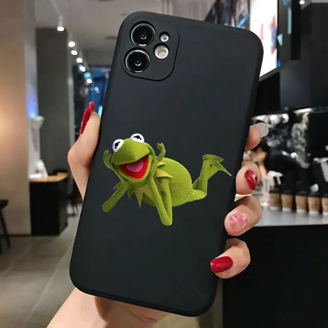 Funny Cute pet kermit The Frog Memes Phone Case For iPhone 13 pro 12 Pro 11 pro Max 6 6S 8 7 Plus X XR XS MAX TPU Silicone Cover TPU A1759