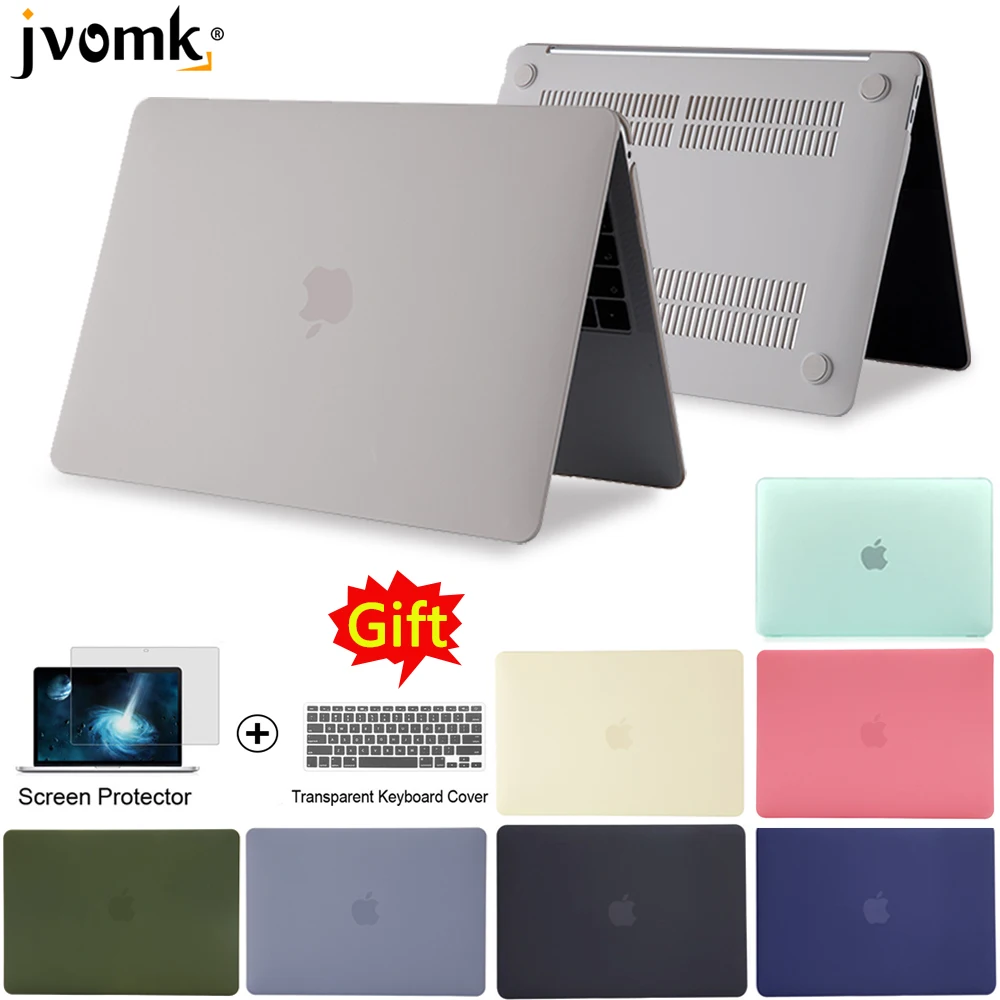 

2019 New Matte/Cream Case Cover Sleeve for MacBook Air 11 air 13 inch A1466 A1932 Pro 13 15 Retina A1706 A1708 A1989 A2159 +Gift