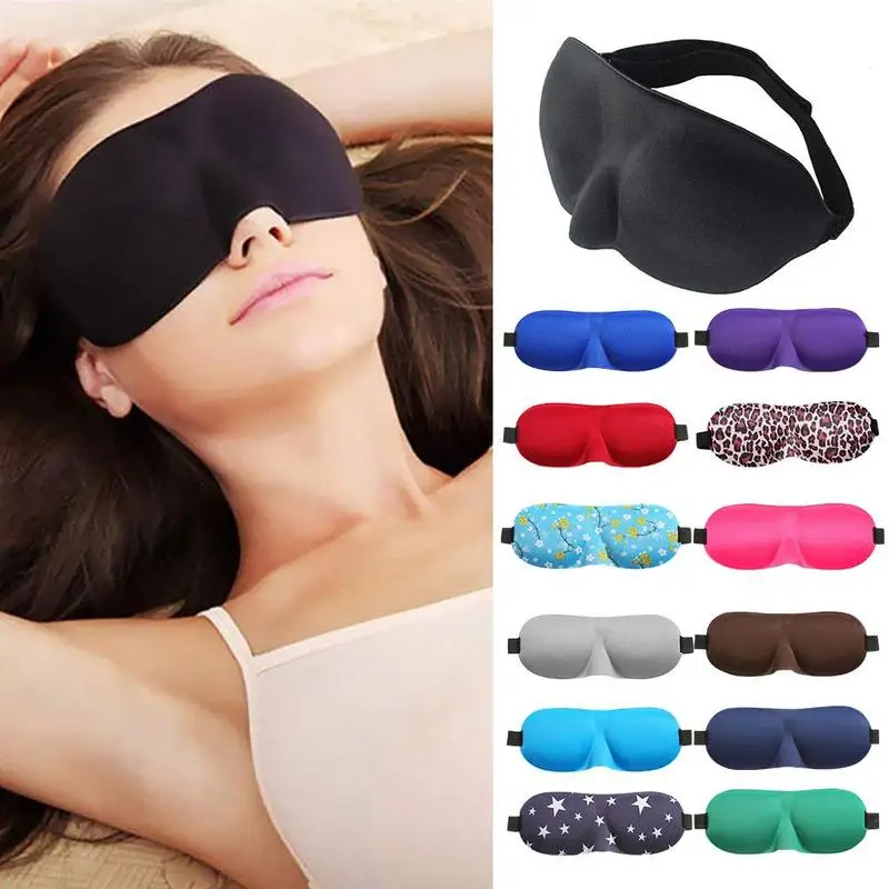 

Unisex 3D Sleep Eye Mask Eyeshade Travel Relax Aid Padded Shade Eye Patch Men Women Portable Blindfold Travel Eyepatch HOT Sell