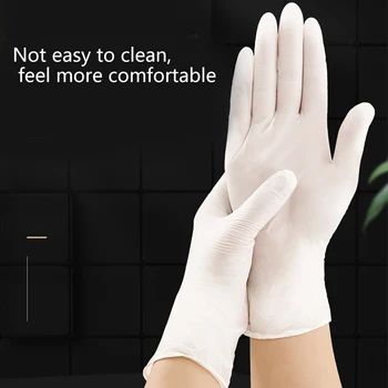 

100pcs Disposable Non-toxic Hygienic Gloves Kitchen Dishwashing Work Gardening Hand Protection Gloves PVC Protective Gloves