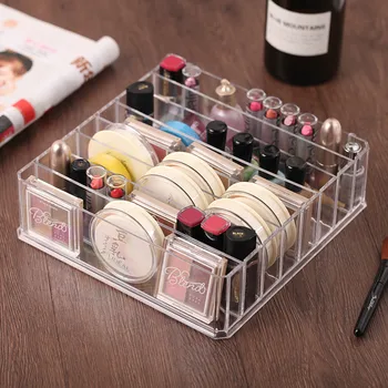 

Eyeshadow Receiving Powder Receiving Boxwder Puff Lipstick Receiving Frame Desktop Cosmetics Finishing Box