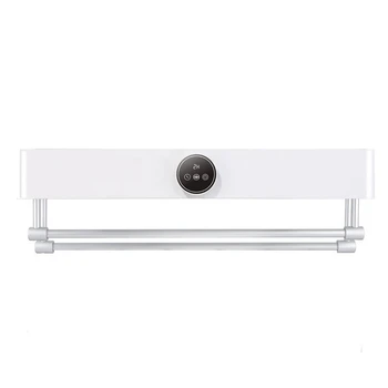 

Heating Towel Rack Bathroom Kitchen Smart Electric Drying Disinfection Towel Machine Battery Operated with Rod and Hook