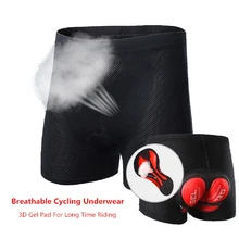 Mens Cycling Underwear Breathable Bicycle Mountain MTB Bike Shorts Riding Outdoor Sports Underwear Compression Tights 5D GEL Pad