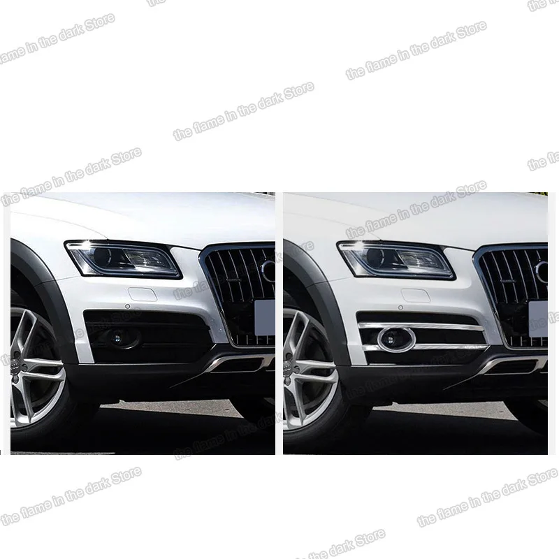 Lsrtw2017 Stainless Steel Car Front Rear Foglight Strip Trims for Audi A4 A3 A6 Q3 Q5 Q7 | Автомобили и мотоциклы