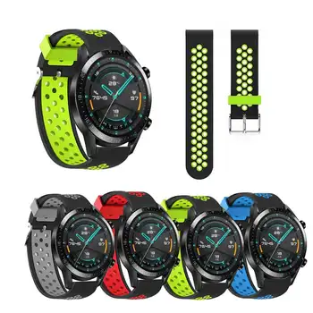 

Bakeey 22MM Colorful Silicone Watch Band For Huawei Watch GT 2 46MM Version Green Red Gray Wearable Devices Smart Accessories