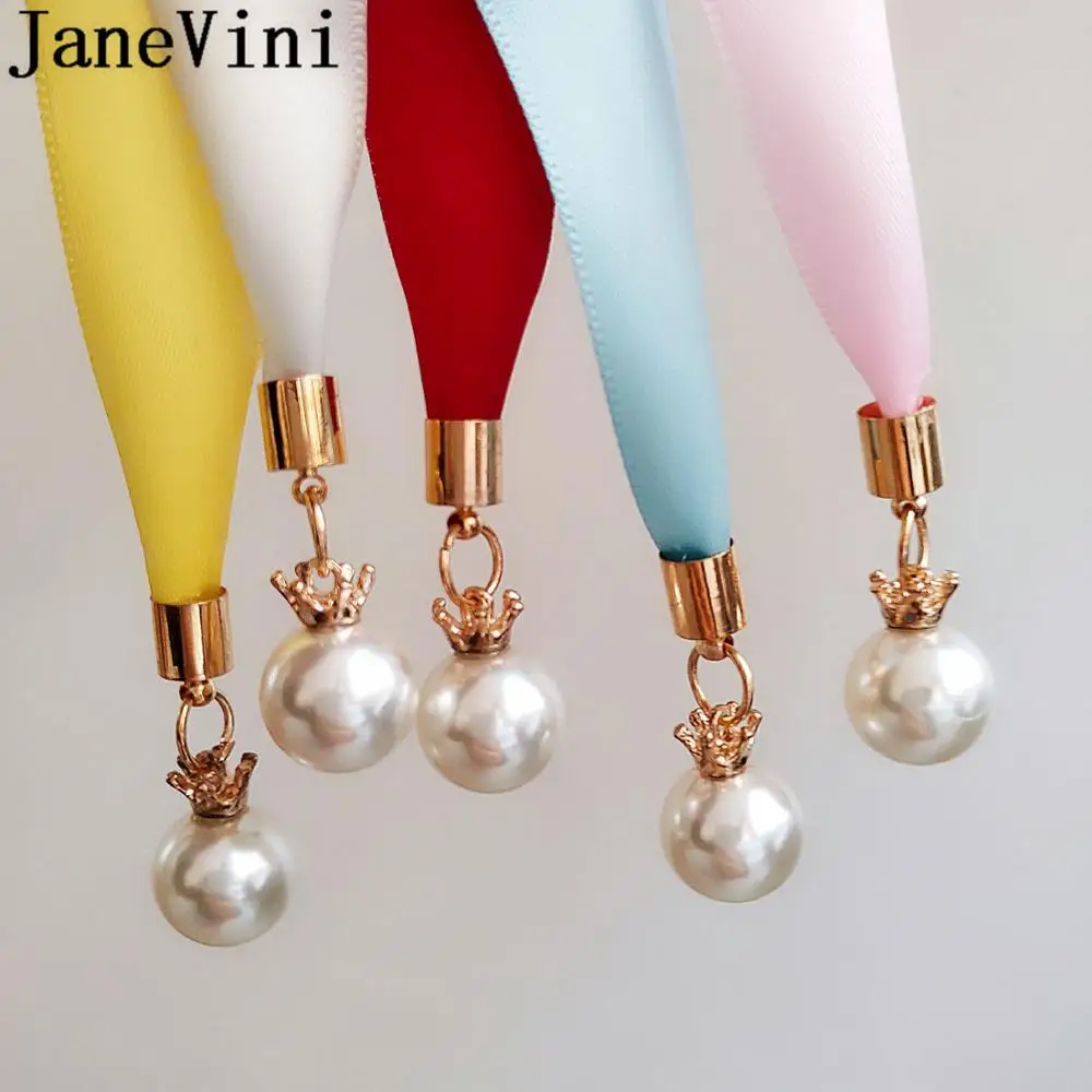 JaneVini Riem Свадебные ремни для беременных женщин жемчужные свадебные платья