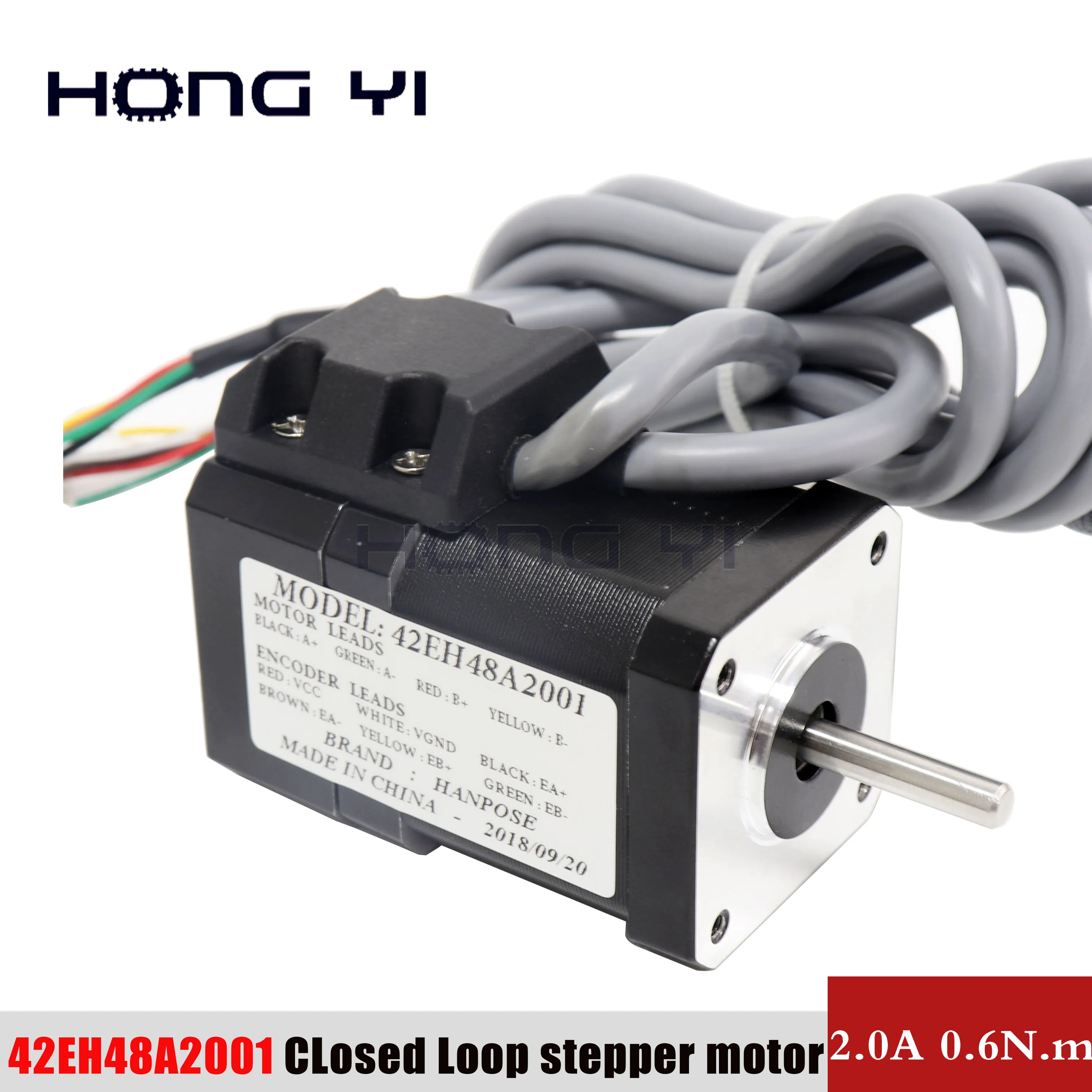 42EH48A2001 2.0A 0.6N.m шаговый Серводвигатель 17HS8401 NEMA 17 замкнутая петля DC-20-50 сервопривод