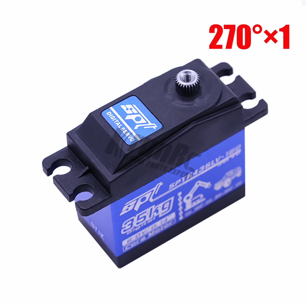 1 pcs 270 1/2/4 шт. SPT 5435lv 35 кг большой крутящий момент цифровой сервопривод тигельные алюминиевые металлические шестерни для RC Самолет, автомобиль, вертолет, части лодки - Цвет: 1 pcs 270