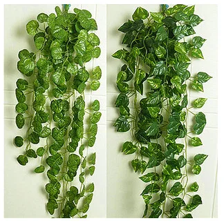 

Artificial Flower Wall-Mounted Rattan Ivy Chlorophytum Grape Leaf Vine Leaves Rattan Living Room Home Decoration Floral