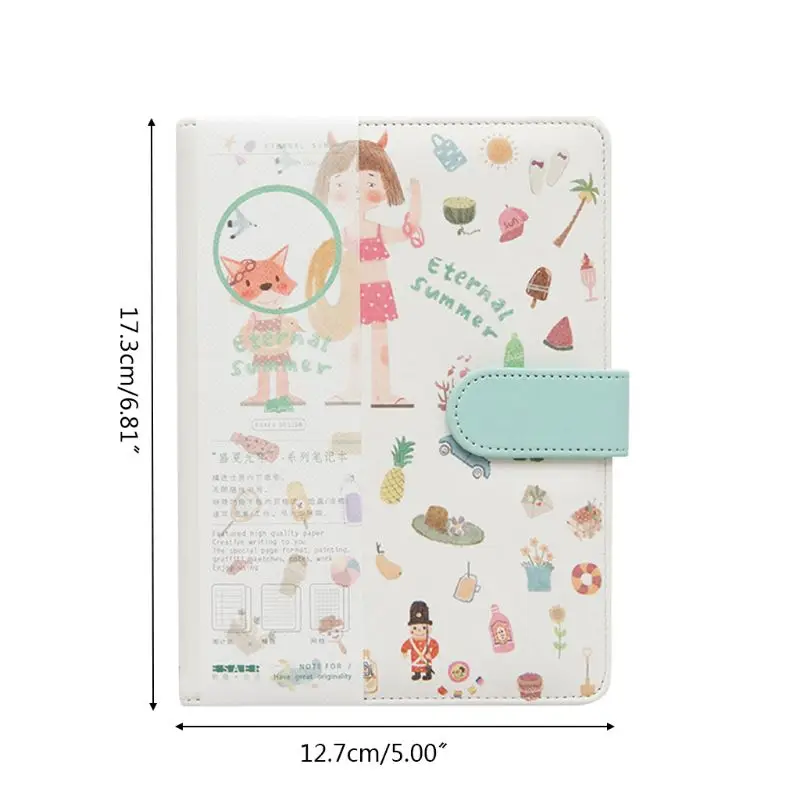 

A5 Cute Cartoon Notebook Leather Diary Journal Planner Travelers Journal Agenda AXYF