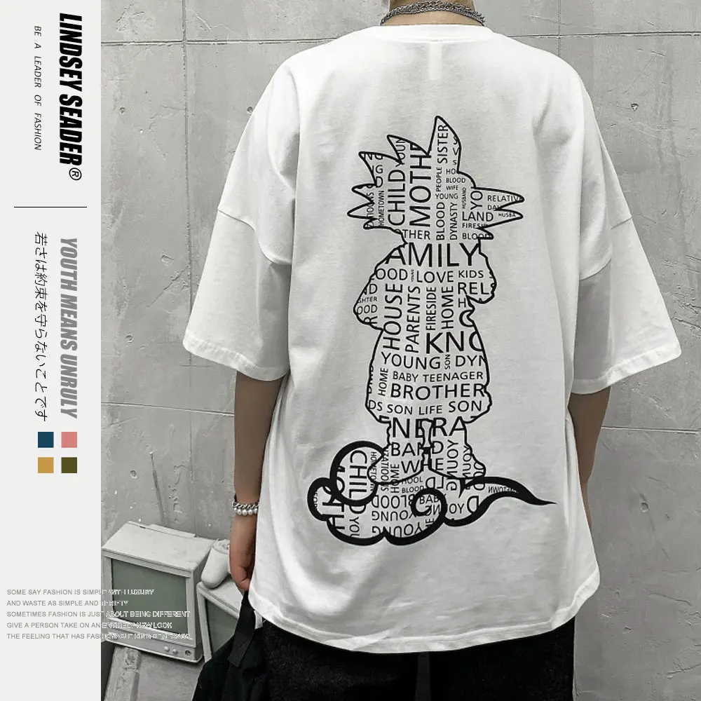 Женские футболки мужские с круглым вырезом уличная одежда супер картина Saiyan