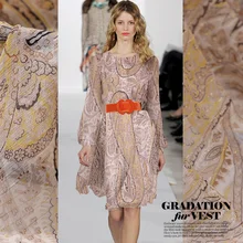 На заказ Золотая проволока Шелковая гладкая ткань креп-Жоржет тонкая прозрачная шелковая одежда платье шарф diy шелковая ткань толщина 8 мм