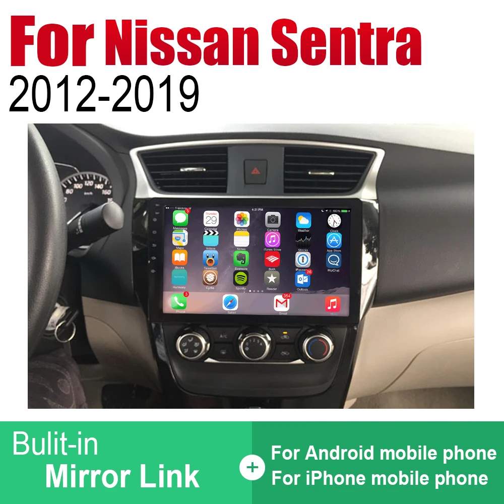 Discount ZaiXi Auto Player GPS Navigation For Nissan Sentra 2012~2019 Car Android Multimedia System Screen Radio Stereo 4