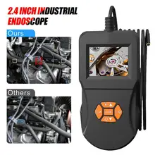 5,5 мм инспекционная эндоскоп камера водонепроницаемый IP67 многоцелевой канализационный трубопровод детектор 6 светодиодный 5,5 мм с 2,4 дюймов ips