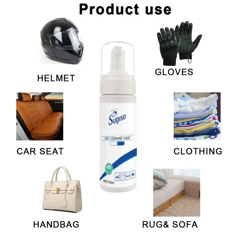 

100ml Multi-purpose Foam Dry Cleaning Agent Disposable Stubborn Stains Clothing Dust Cleaning Down Jacket Cleaner