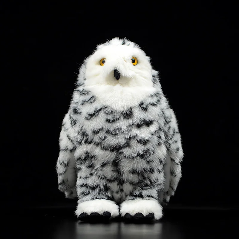 25 см милые снежные сова куклы для моделирования милые Bubo Scandiaca Flight Bird Животные Мягкие плюшевые игрушки детские подарки коллекция