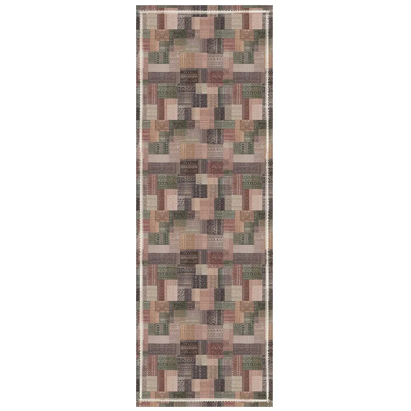 Eco-friendly Yoga Mat Microfiber Printed Pattern Foldable Portable Fitness Pilates Yoga Towel Soft Non-slip Indoor Sports Mat