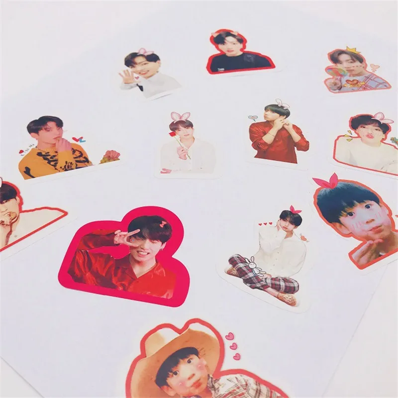 Bangtan Boys JIMIN V JUNG KOOK Warterproof стикер для холодильника чашка стикер любовь себя карта душа Persona LJJ670