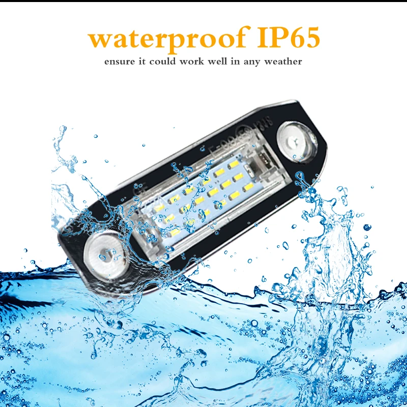 iJDM 2Pcs Canbus LED License Plate Light for Volvo S80 XC90 S40 V60 XC60 S60 C70 V50 XC70 V70 White Car-Styling Number Lamp 12V led car light