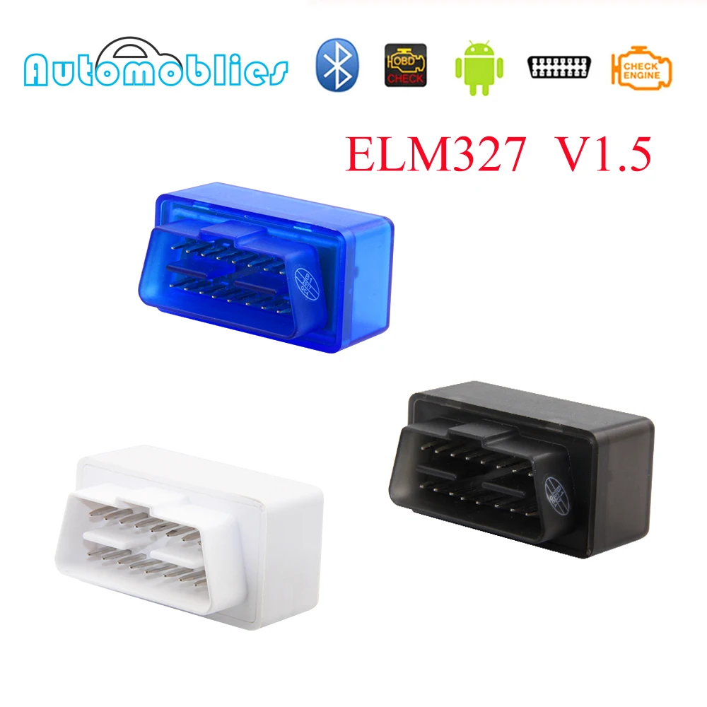 Автомобильный диагностический сканер Elm327 Bluetooth OBD2 V1.5 Elm 327 V 1 5 OBD 2 супер мини