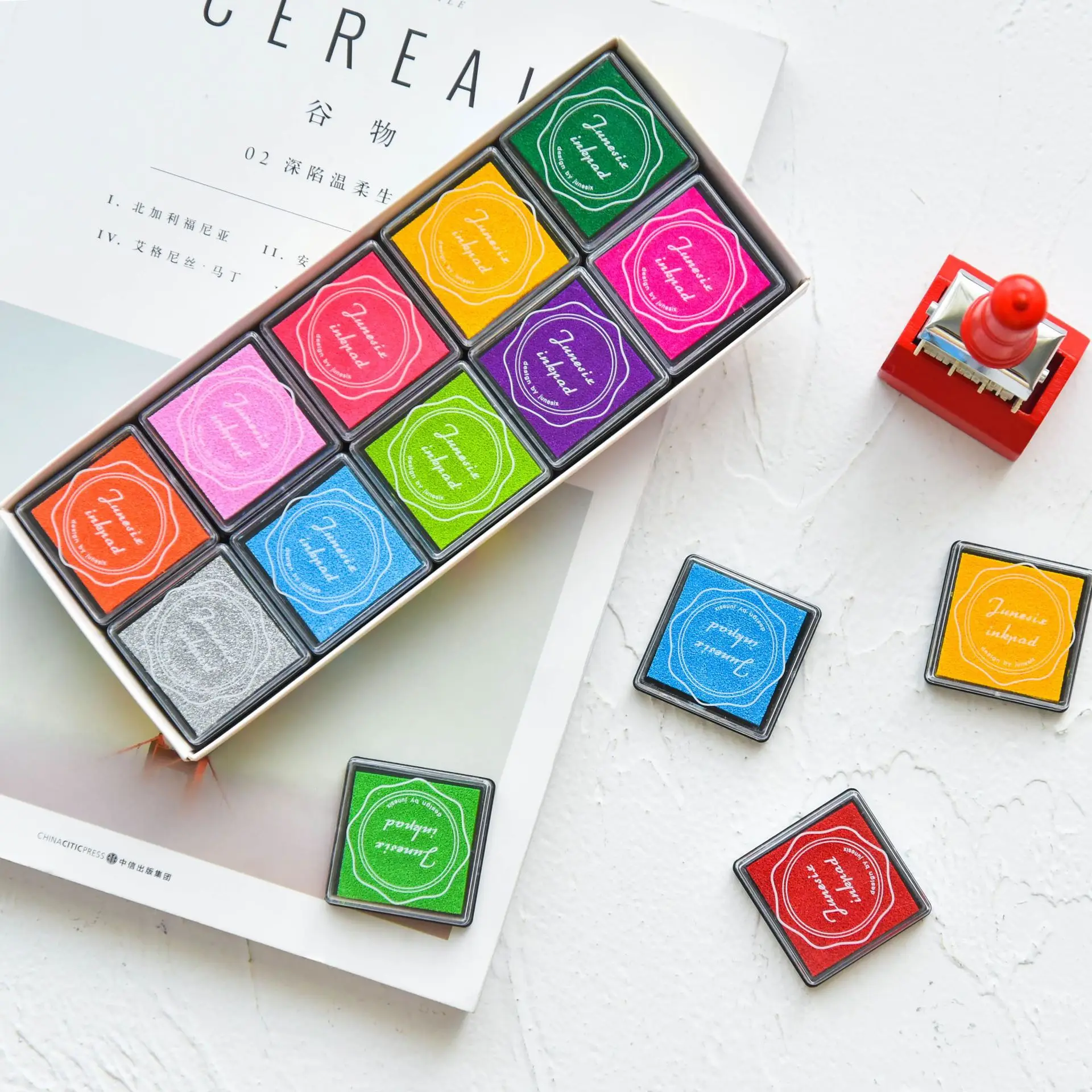 Ink Pad Inks Scrapbooking Craft Ink Pad Colorful Stamp Large Ink