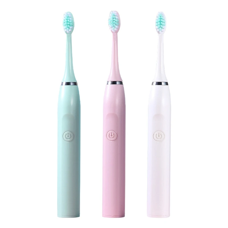 

Portable Electric Toothbrush with 3 High-density Brush Heads, Last 180 Days AA Battery Powered Ultrasonic Toothbrushes