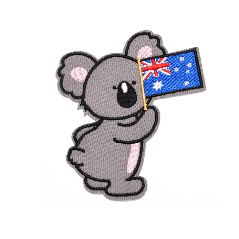 5Pcs Animal Koala With Australia Flag Iron On Embroidered Patches For  Clothing Diy Clothes Badges Stickers Garment Accessories|Patches| -  AliExpress