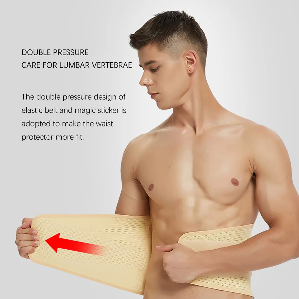Breathable Waist Support Belts Self-Heating Sports Work Steel Plate Cushion Waist Protection Waist Support#g30