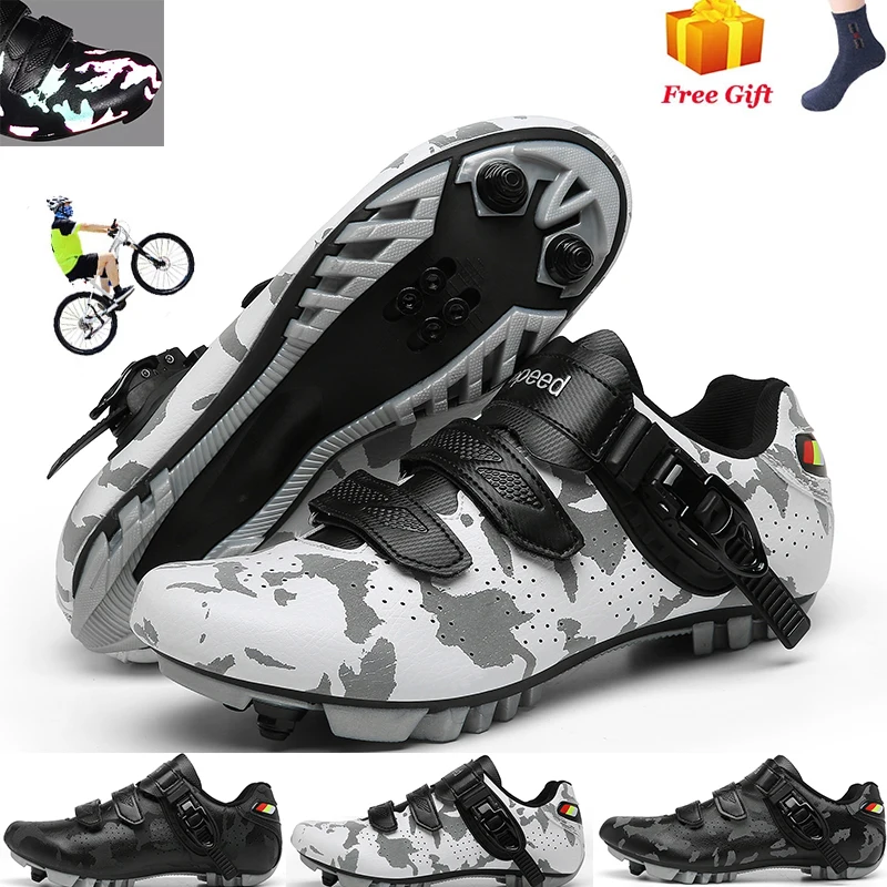 

2020 New Arrive Professional Luminous Cycling-Shoes MTB Sapatilha Ciclismo Mountain-Bike Sneakers Men Self-Locking Unisex36-48