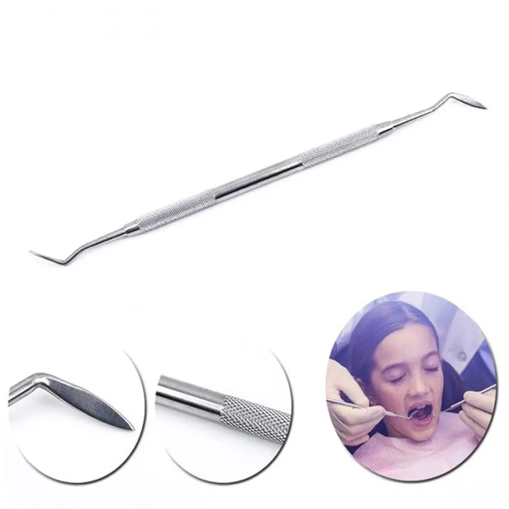 OUTAD 6pcs/Set Stainless Steel Hand Tool Set Dental Tool Teeth Clean Hygiene Explorer Probe Hook Pick Scaler Mirror Tweezers