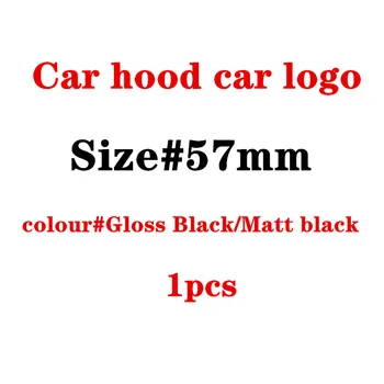

57mm full black Car Hood Emblem Badge Bonnet Emblem For mercedes For w124 w140 w163 w202 w203 w204 w210 w211 57mm A2048170616