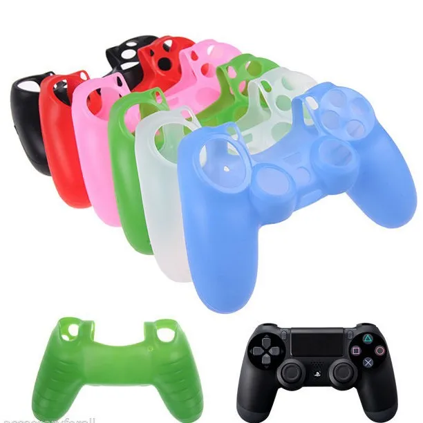 

PS4 Silicon Game Handle Case PS4 Wireless Soft Silcone Protective Case Anti-slip Sweat-proof Dustproof Multi-color