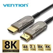 Vention 8K HDMI 2.1 كابل 120Hz 48 جيجابايت الألياف البصرية HDMI كابل جدا عالية السرعة HDR eARC ل عالى الدقة TV Box العارض PS4 كابل HDMI 5