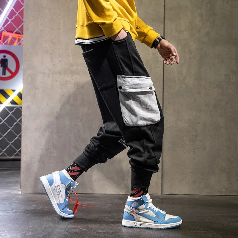 

2019 Spring New Style Bib Overall Men INS Online Celebrity Casual Pants Korean-style Large Size Skinny Pants Students Pants Fash