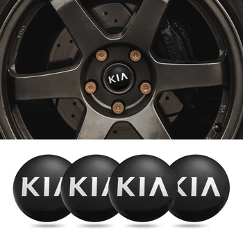 

4pcs 5.6cm Car Wheel Center Hub Caps Emblem Sticker Accessories For KIA Rio Optima Sportage Ceed Cerato Soul Picanto Venga Niro