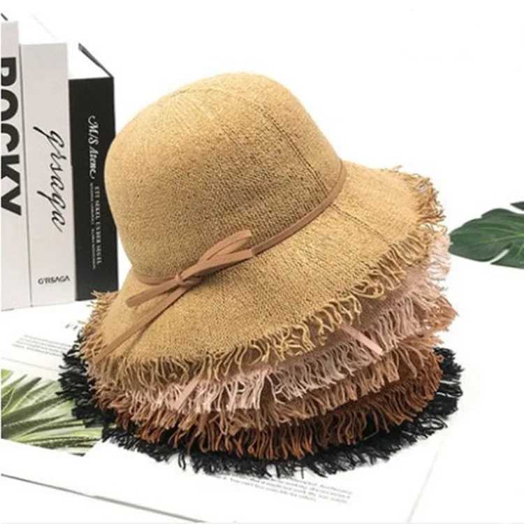 

Japanese-style Spring And Summer Bucket Hat Women's Casual Korean-style Flash Bow Bucket Hat Versatile College Style Literature