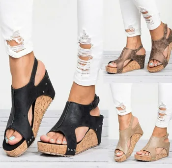 

Shoes For Women Sandals Summer High heel Shoes 2020 Sandals Thick heel 2020 Plus Size