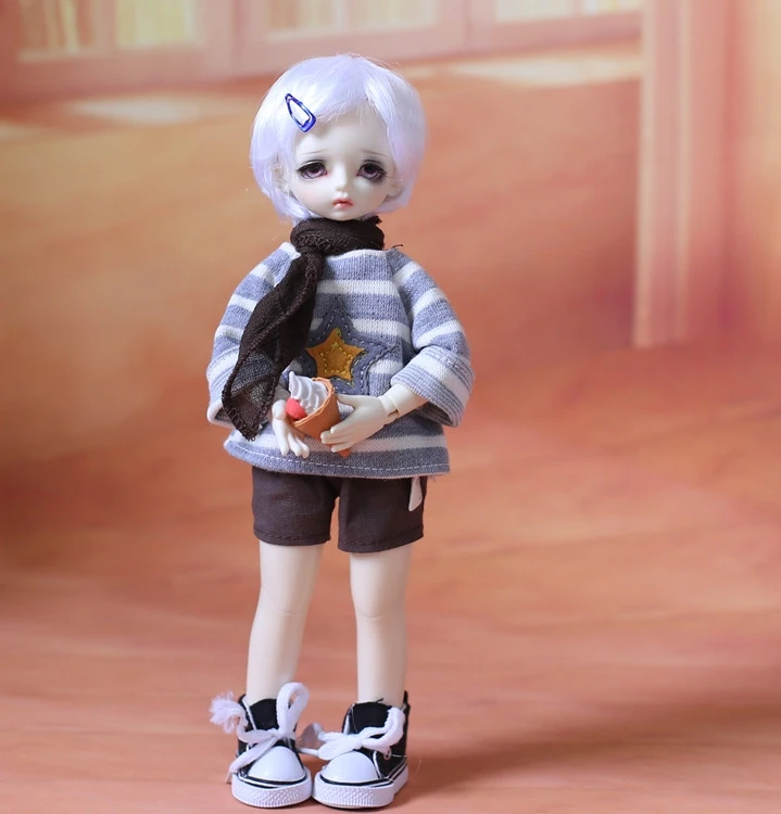 1/6 BJD SD Одежда для куклы рубашка+ шорты+ шарф полный набор для 1/6 тонкий bjd Одежда для куклы