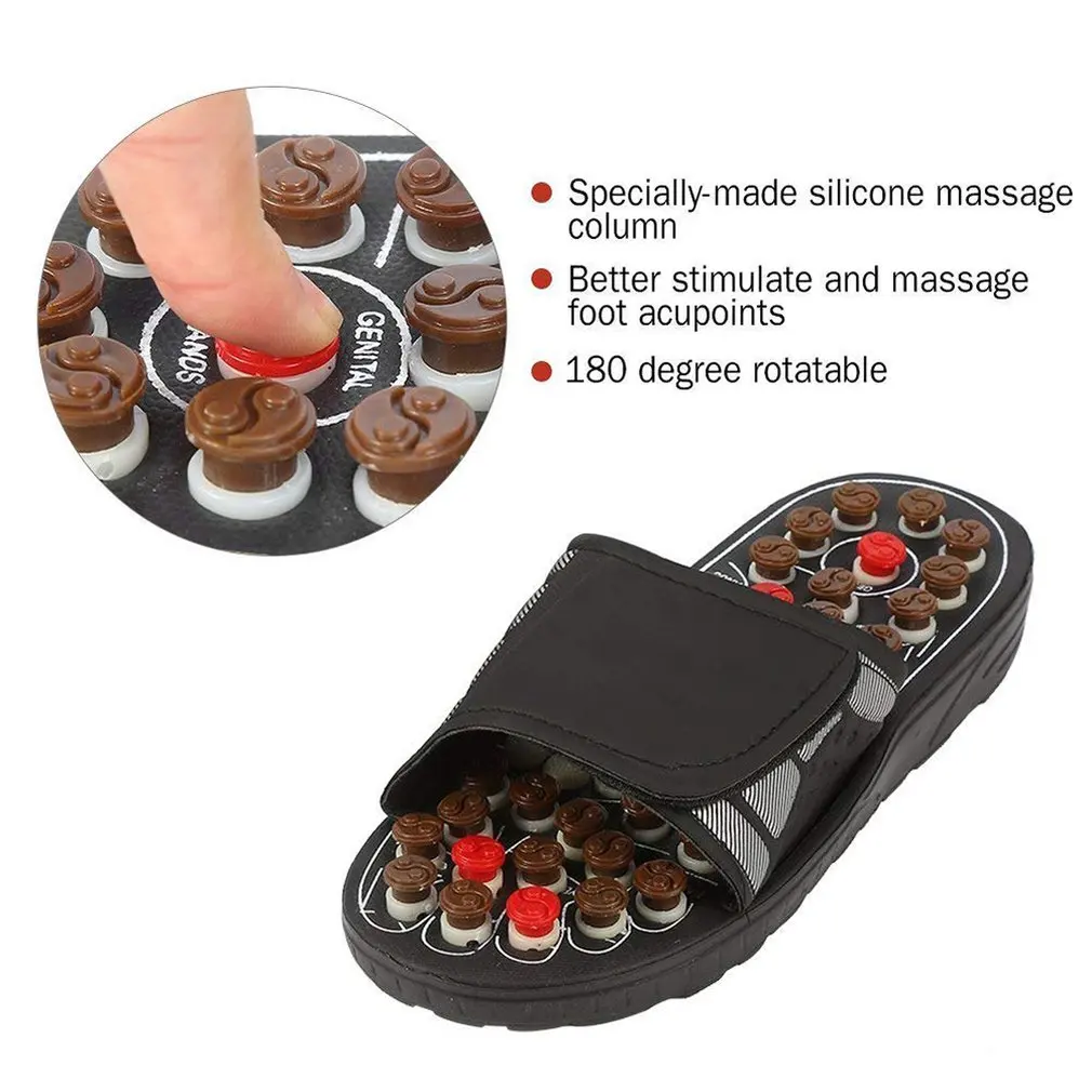 Foot Massage Slippers Acupuncture Therapy Massager Shoes For Foot Acupoint Activating Reflexology Feet Care Massageador Sandal 5