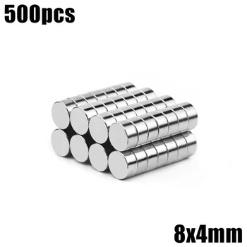 

8x4 mm Neodymium Magnet 500pcs Mini Small Magnet Strong Powerful Permanent NdFeB Super Strong Powerful Magnetic