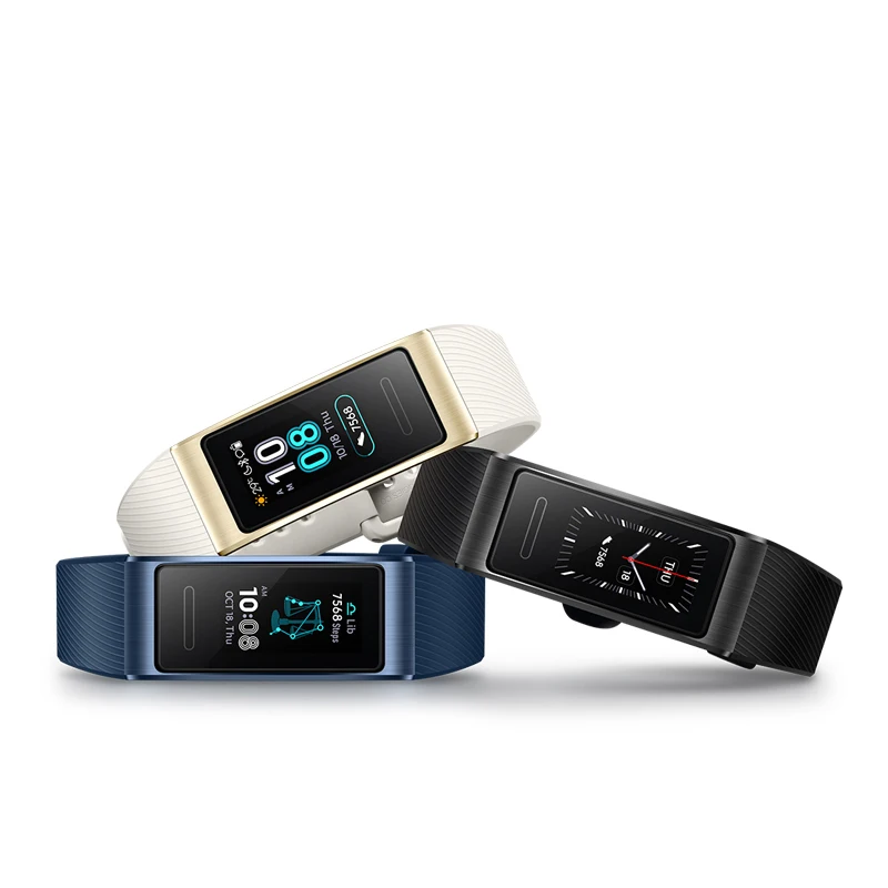 huawei Band 3 Pro gps смарт-браслет металлический Amoled 0,95 'полный цвет сенсорный экран для сердечного ритма сенсор плавание ход сна Браслет