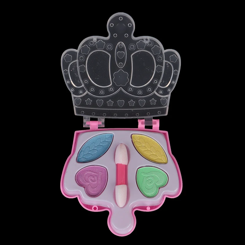 Juego de cosméticos para niñas, no tóxicos, inofensivos, sombras de ojos cosméticas, colorete, modelo de juguete para niños, regalos, 1 ud.