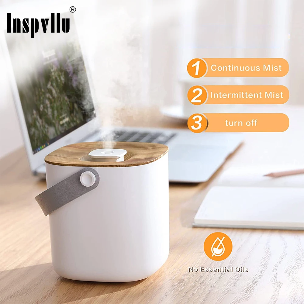 600ml Portable Mini Humidifier 2000mAh Auto Shut-Off Two Mist Modes Aromatherapy Diffuser for Bedroom Office Travel Baby