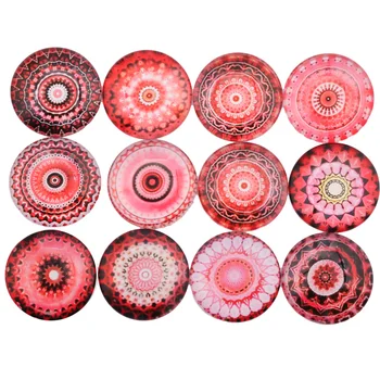 

Mixed Pink Mandala Photo Round Glass Cabochon 10mm 12mm 14mm 18mm 20mm 25mm Handmade Flatback Dome Diy Jewelry Necklace Findings