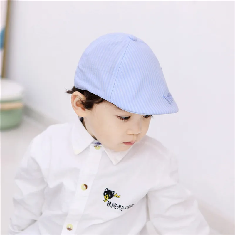 Fashion Baby Hat Handsome Cotton Linen Baby Boy Beret Cap Children Hat Infant Toddler Sun Caps Baby Accessories For 0-2 Years