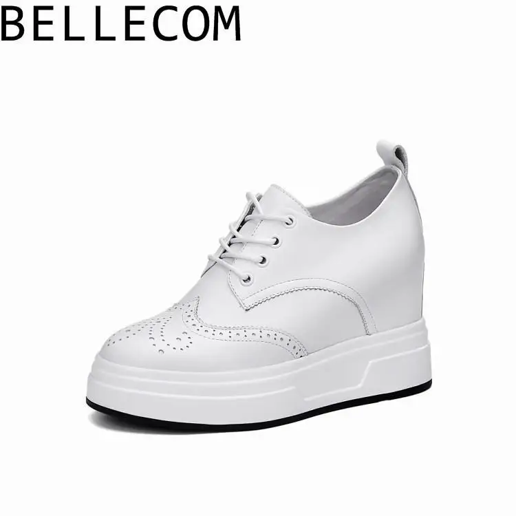 

BELLECOM Increase Woman Seasonal Muffin Cake With Thick Bottom Chalaza High With Cloth Locke Single Round Shoes Head