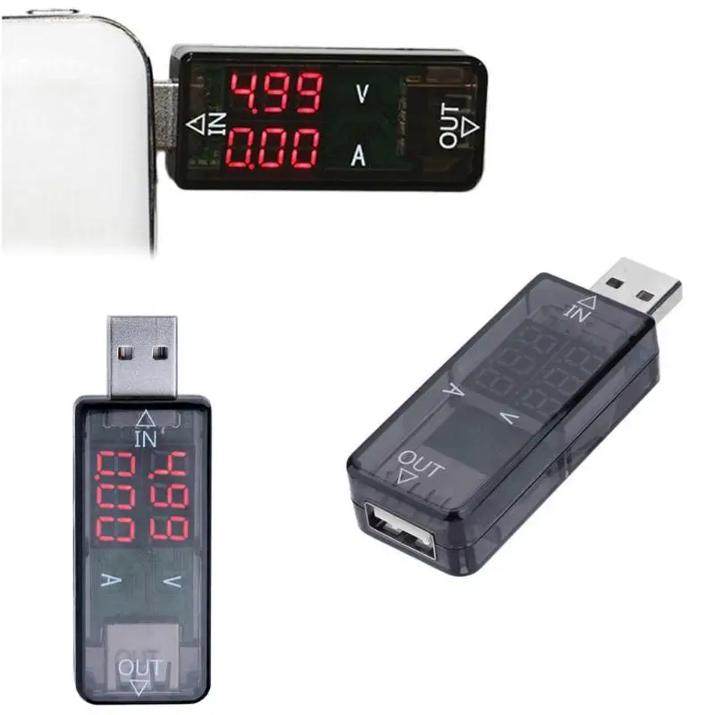 USB зарядное устройство постоянного тока 3,2-10 В 0-3A светодиодный измеритель напряжения тока Вольтметр Амперметр