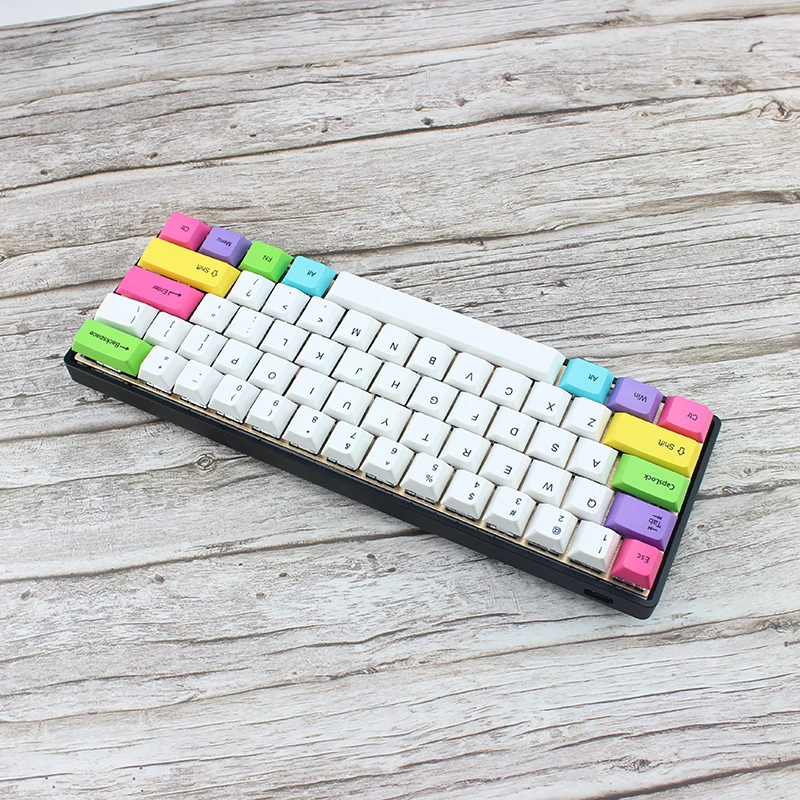 Cherry Profile 60 Keyboard Poker Layout Keycaps For Mechanical Keyboard Gh60 Xd60 Thick PBT Keycap Set 2